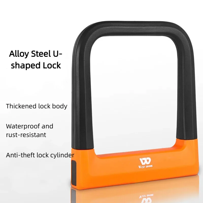 

Смелый велосипедный U-образный замок из легированной стали, противоугонный замок для велосипеда, многоцелевой водонепроницаемый велосипедный замок для мотоцикла, электрического скутера