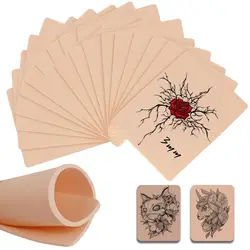 3mm/1mm Pratica del tatuaggio Pelle Silicone Doppio lato Pelle finta Trucco permanente Tatuaggio Addestramento per principianti Accessori per la pelle