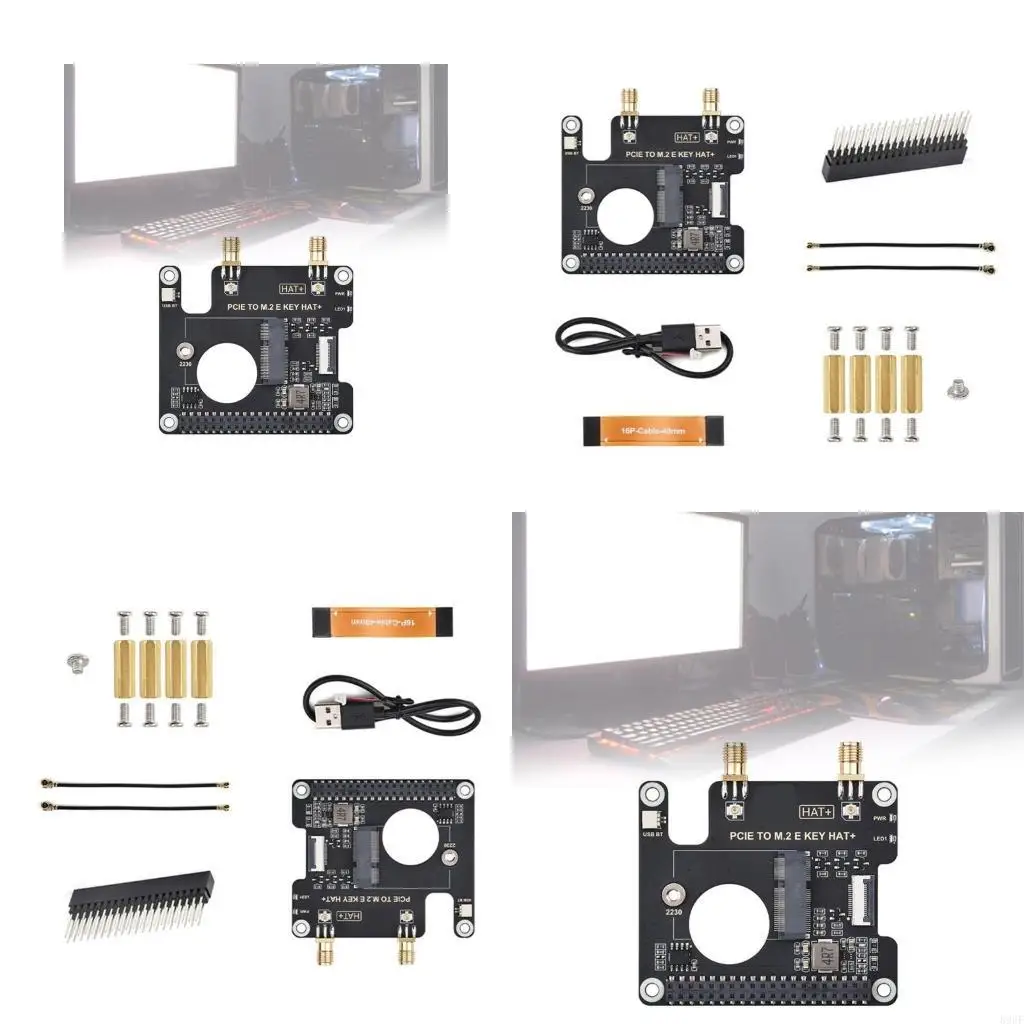 

896F PCle to 2230 M.2 E Conversion Adapter Board for RPi 5 for Automatic Home Systems and Education