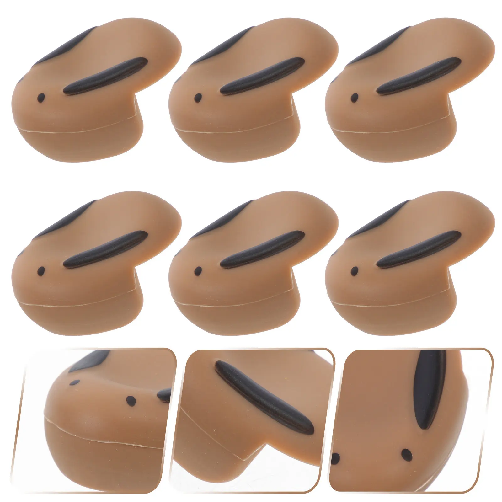 

10 шт. силиконовых защитных уголков для мебели, мягкие эластичные накладки в форме кролика для защиты детей, для столов и мебели