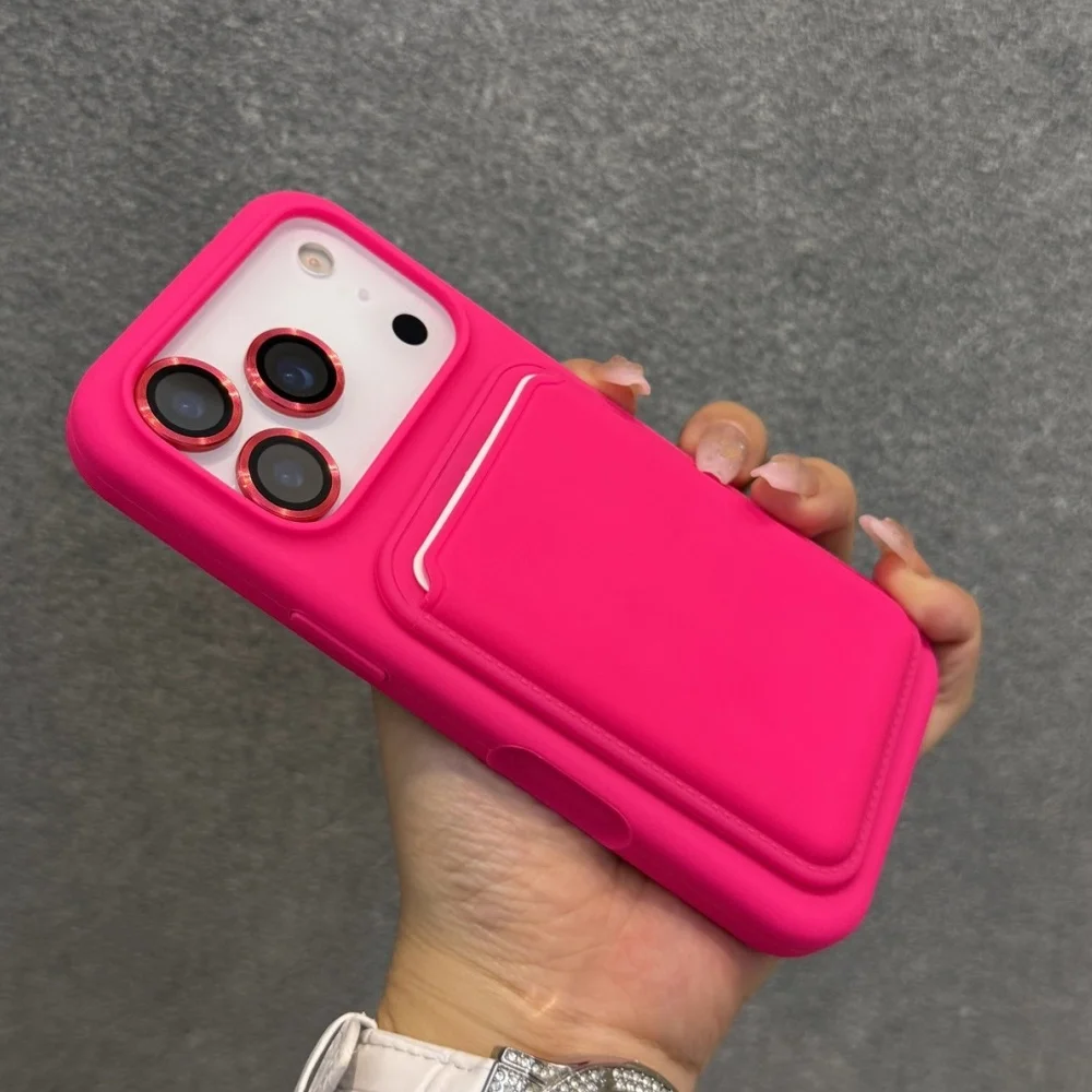 Flüssiges Silikon Magnetisch für MagSafe Brieftaschen-Slot-Kartenhalter-Hülle für iPhone 18 17 Air 16 15 14 13 12 Pro Max Weiche Stoßfänger-Abdeckung – Detail 13