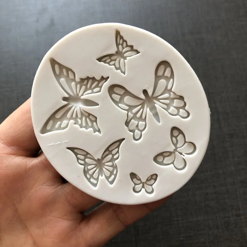Motyl Fondant Silikonowe narzędzia do dekoracji tortów weselnych Żywiczne foremki czekoladowe do pieczenia — zdjęcie 4