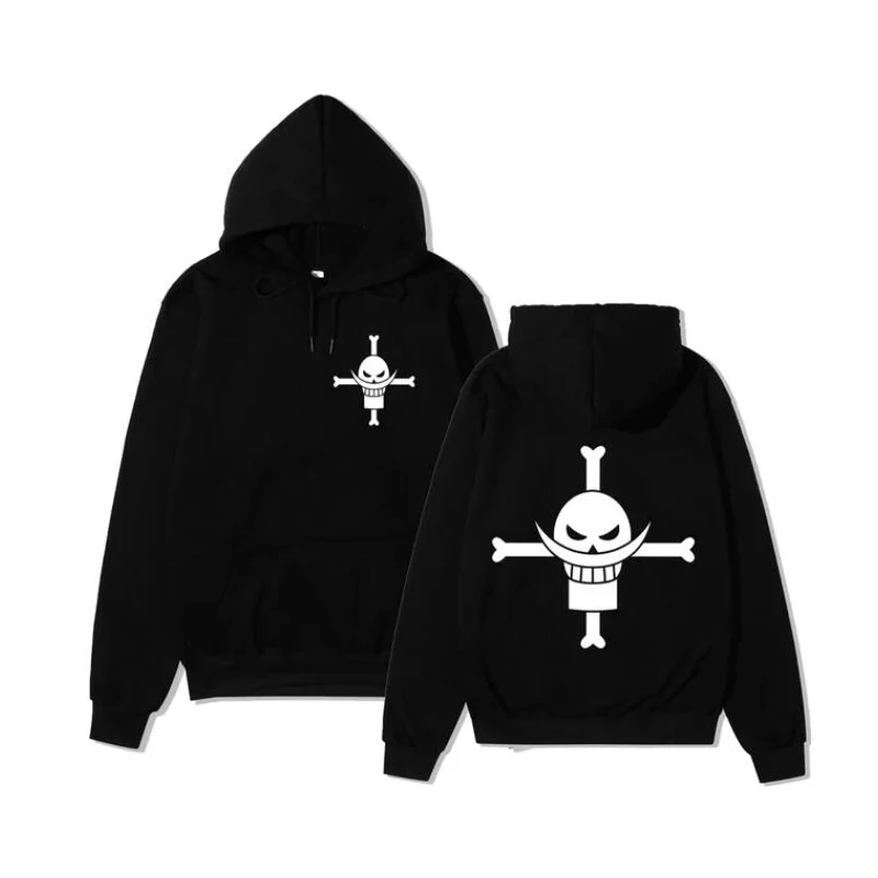 One piece white beard Hoodie animation printed coat anime autumn and Winter Fleece Hoodie men's and women's autumn and winter