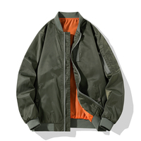 TRAF 2024 New Fashion Spring And Autumn Men All Sports Casual Stand Collar Jacket Pilot Coat Men Loose Baseball Clothes