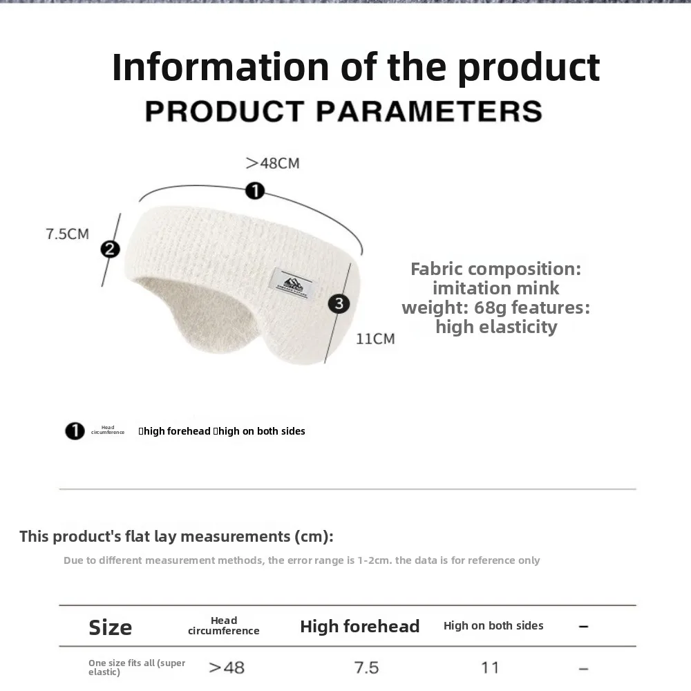 جديد الخريف الشتاء الدافئة غطاء للأذنين تقليد فرو المنك يندبروف الأذن تدفئة مريحة عقال رباط شعر للنساء