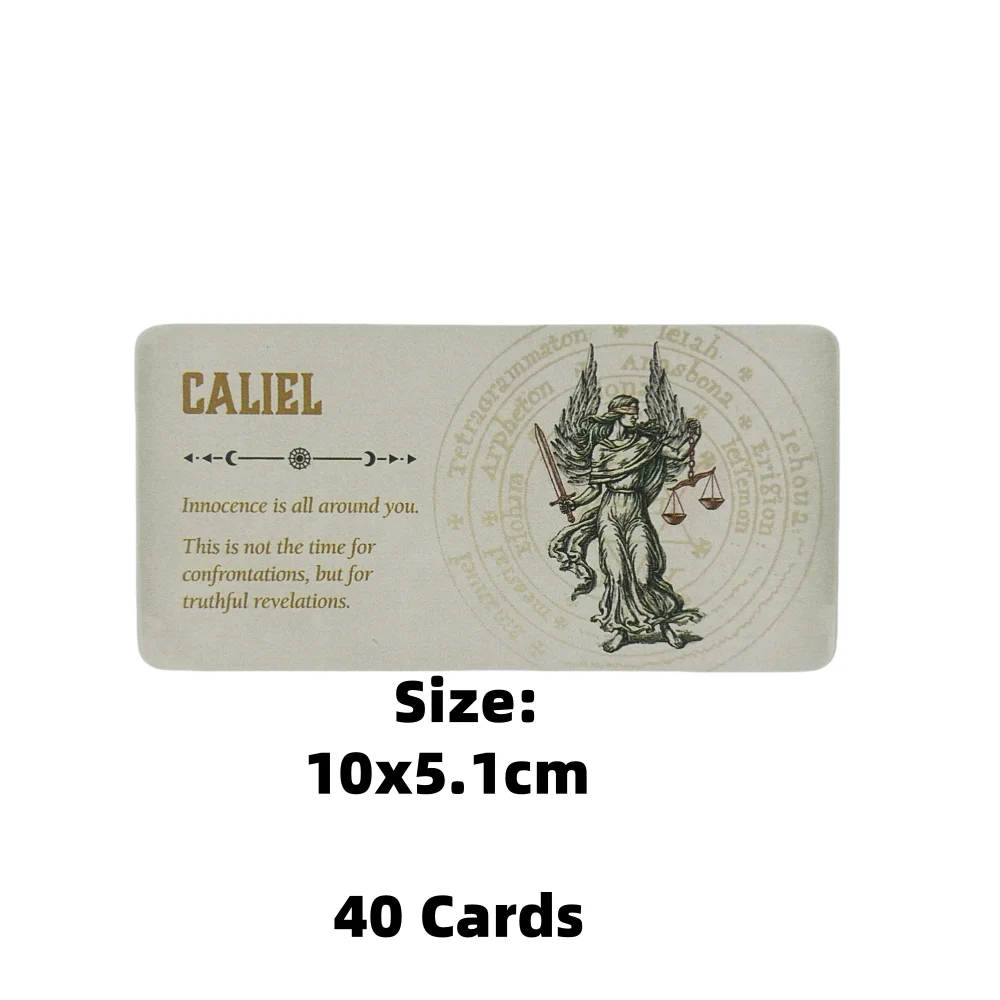 Angel of The Day Oracle Cards A 40 Lenormand Tarot English Divination Edition Deck Borad Games