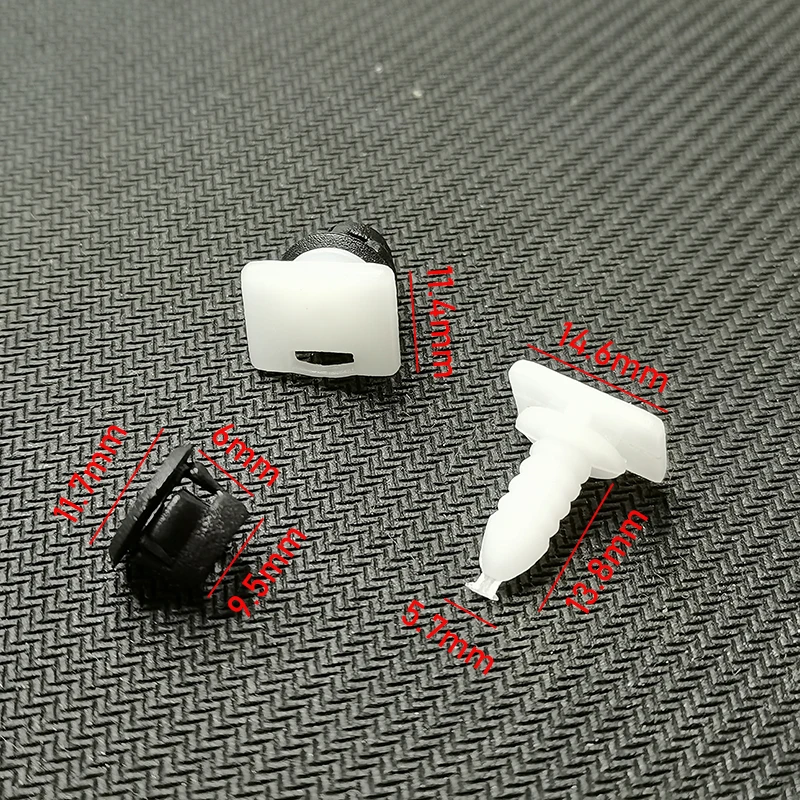 Car Door Moulding Clips Grommets 191853577A Door Sill Scuff Plate Panel Trim Clips For VW Golf Jetta Mk2 Quantum Passat Seat