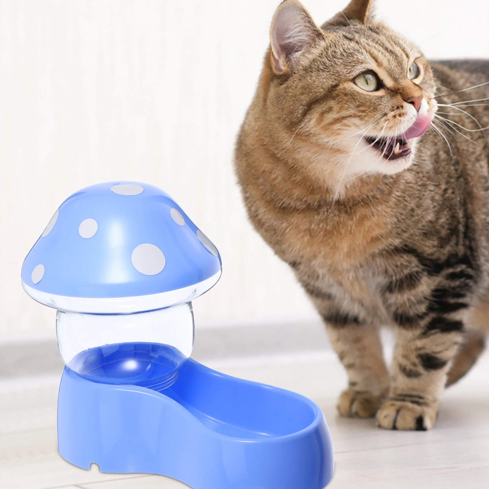 

Automatic Feeder Food Dispenser for Cats Pet Drinking Fountain Dry Container Pp