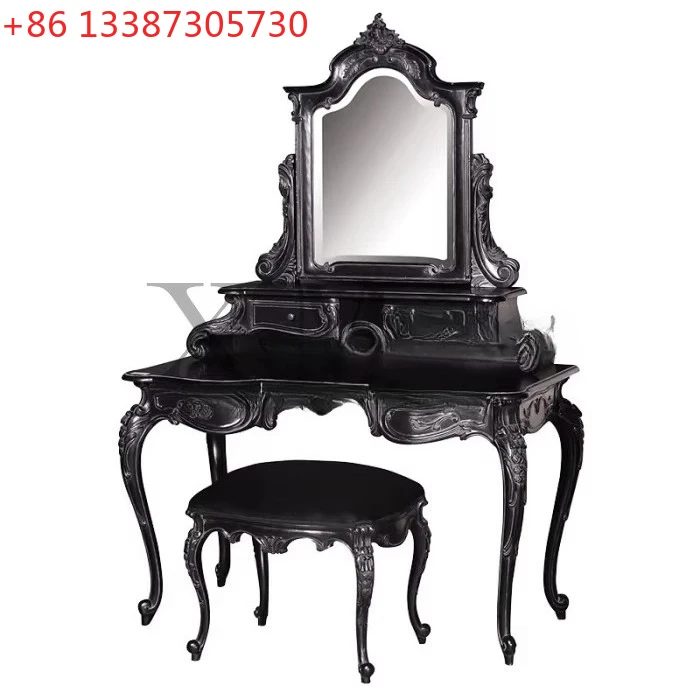 

Французский комод из цельного дерева, европейский резной комод, высококачественный столик для макияжа, ретро-макияж