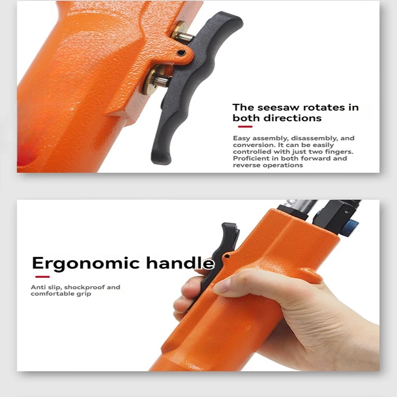 Powerful Pneumatic Straight Air Drill Deceleration Large Torque Air Drill Drilling Machine Tapping Machine