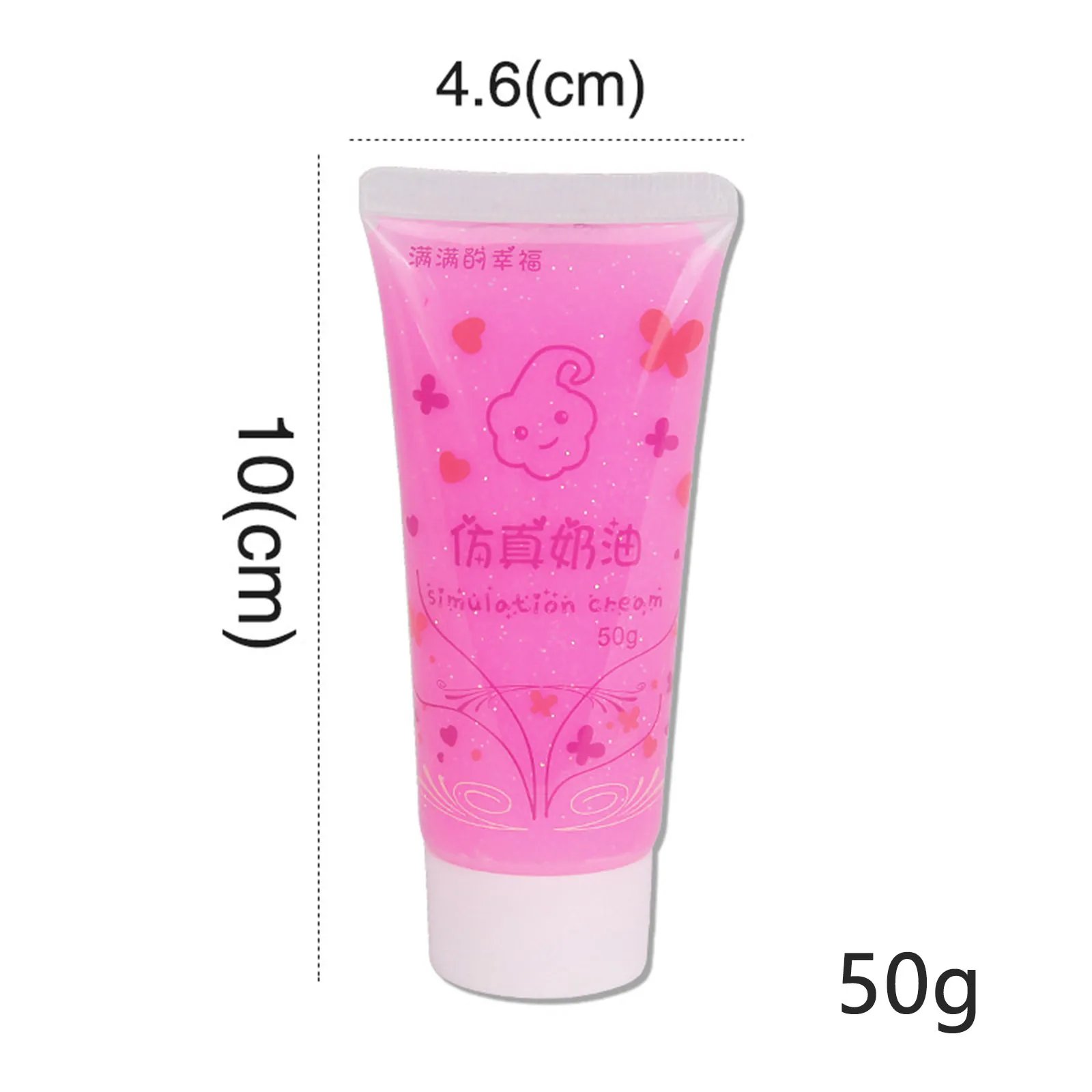 50ml DIY Simulation Transparent Fluorescent Crystal Jelly Cream Glue Mobile Phone Shell Decor Resin Craft Soft Clay Material