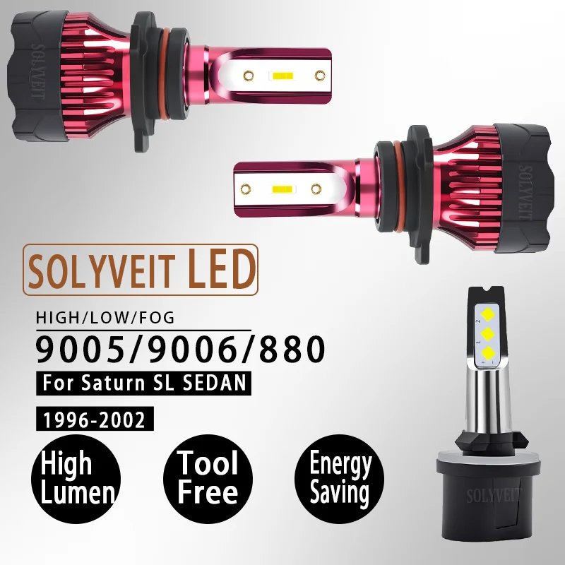

Easy Installation Dustproof Design 9005 9006 880 LED Headlight foglight For Saturn SL SEDAN 1996 1997 1998 1999 2000 2001 2002