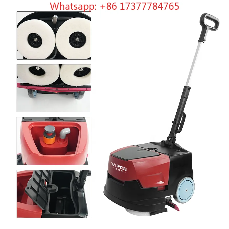 Commercial Mini Compact Tile Marble Mop Automatic Small Handheld Floor Cleaning Machine Hotel Corner Cleaning Equipment