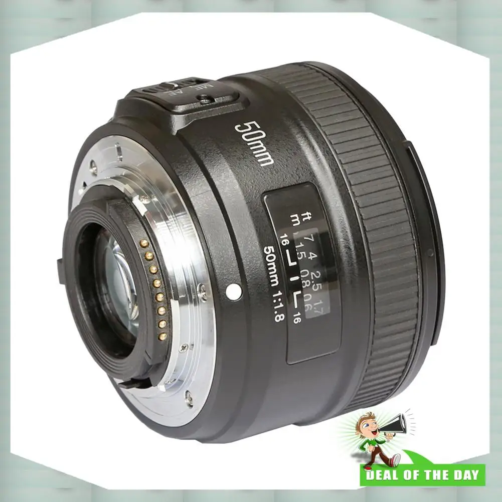 24-Hour Delivery YONGNUO For Nikon F Mount F1.8N Yn50mm F1.8 Lens For D810, D800, D750,D7100, D7200,D7000 D3100 DSLR Cameras