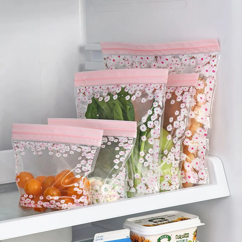 Sealed Bag Food Grade Plastic Bag Self-sealing Thickened Refrigerator Storage and Freezing Special Packaging with Sealing