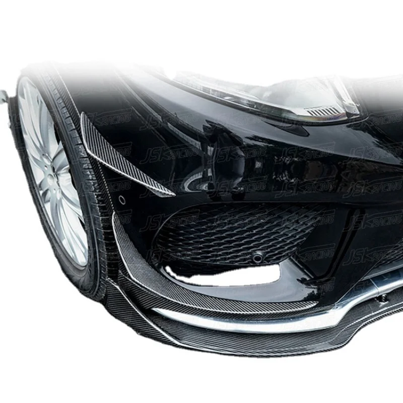 

JSK STYLE CARBON FIBER FRONT BUMPER CANARDS (4 PCS) For 2015-2018 MERCEDES BENZ GLE-CLASS COUPE SUV GLE400 GLE500