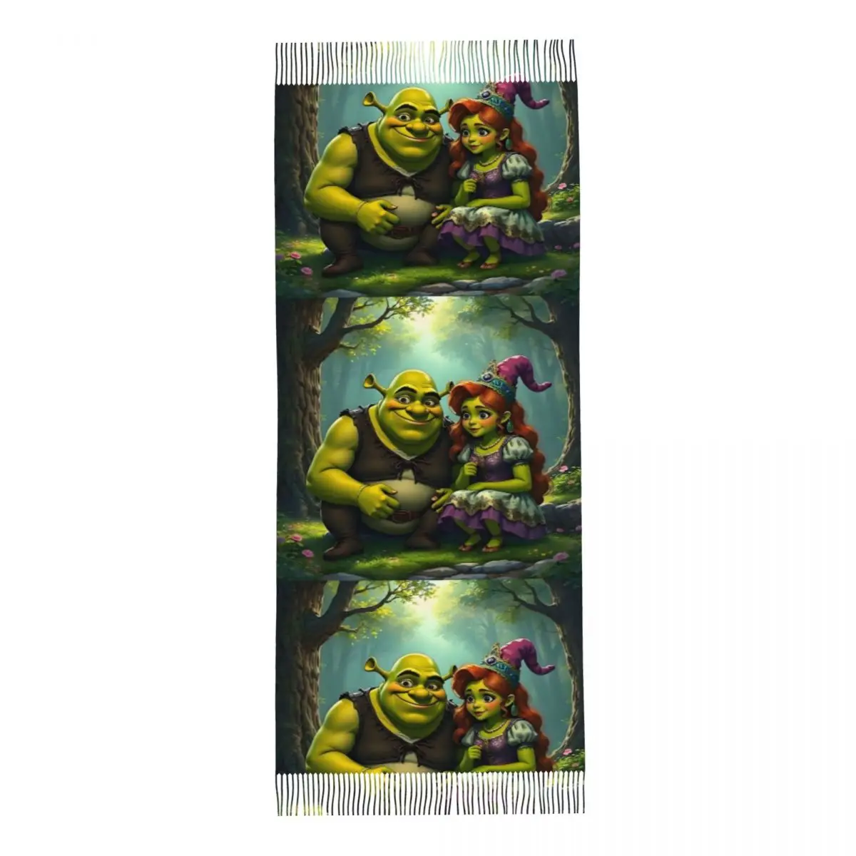 مخصص طباعة فيلم كوميدي شريك مضحك وشاح النساء الرجال الشتاء الدافئة الأوشحة الكرتون Kawaii أنيمي شالات يلتف