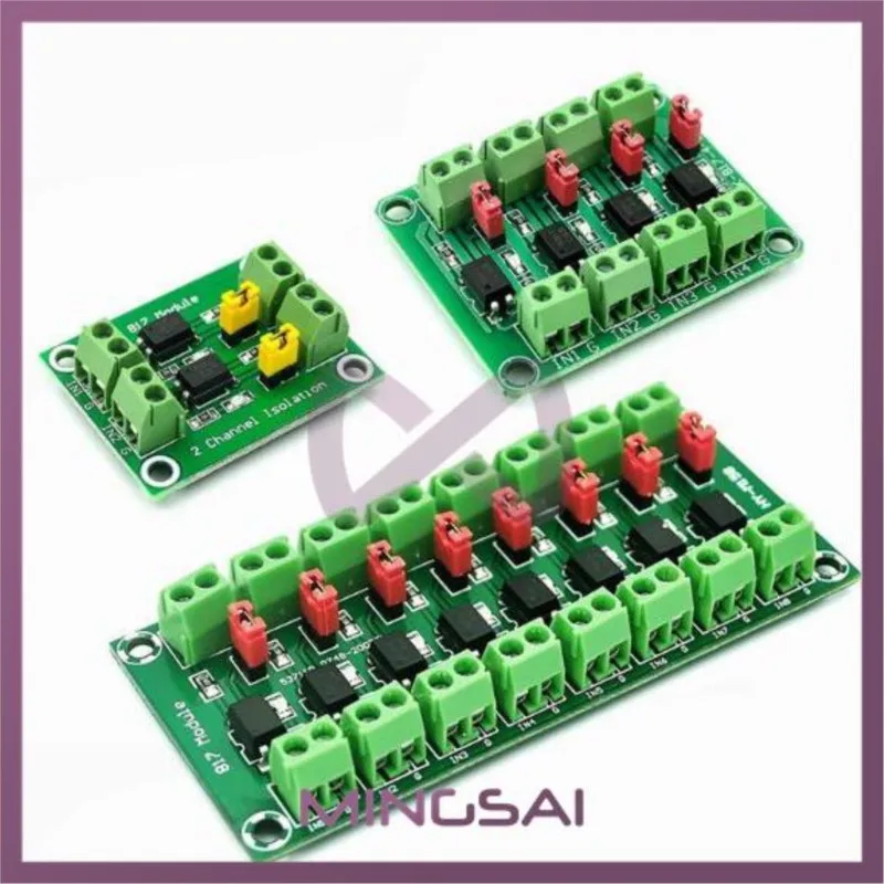 PC817 2 4 8 Channel Optocoupler Isolation Board Voltage Converter Adapter Module 3.6-30V Driver Photoelectric Isolated Module