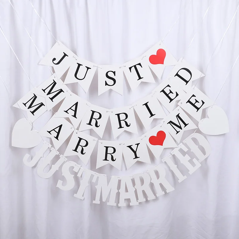 Белый бумажный баннер для свадьбы, гирлянда с надписью Marry Me, винтажные флаги с овсянкой, реквизит для свадебной фотосессии, украшение для свадебного душа, вечеринки