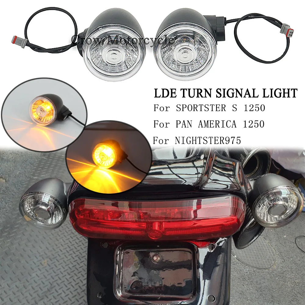 

For Harley Sportster S 1250 RH1250 2022 2021 Motorcycle LED Bullet Turn Signal Light Front Rear Headlamp Brake Light Sportster S