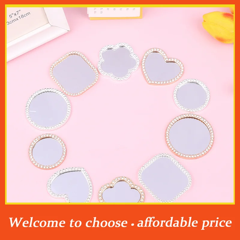 "1pc new 1/12 Dollhouse Miniature Accessories Furniture Miniature Round Makeup Mirror Doll House Mirror