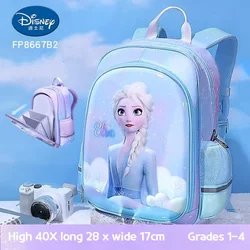 Disney Frozen School Bag For Girls Elsa Anna Primary Student Shoulder Orthopedic Backpack Large Capacity Gift Grade 1-4 Mochilas