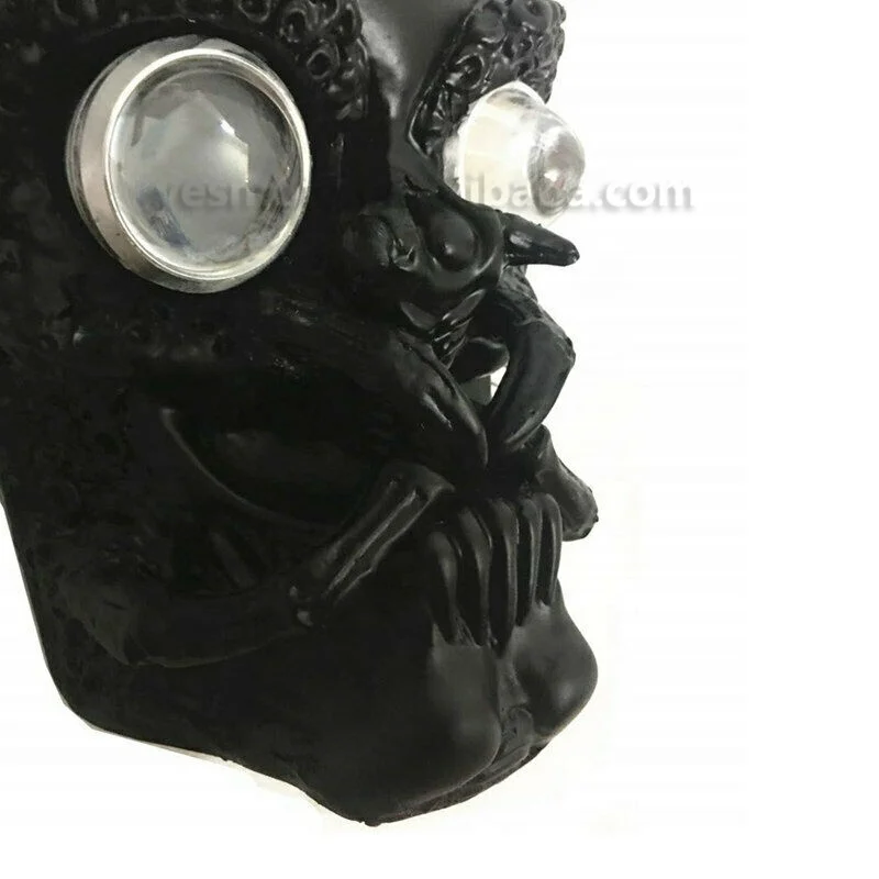 

Уникальный Ex заводская цена качество универсальный черный полимерный мотоцикл светодиодный обтекатель фара череп лампа фара