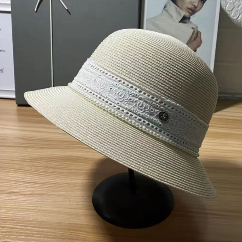 

Lace sweet pot hat women's seaside vacation fisherman outdoor casual sunshade
