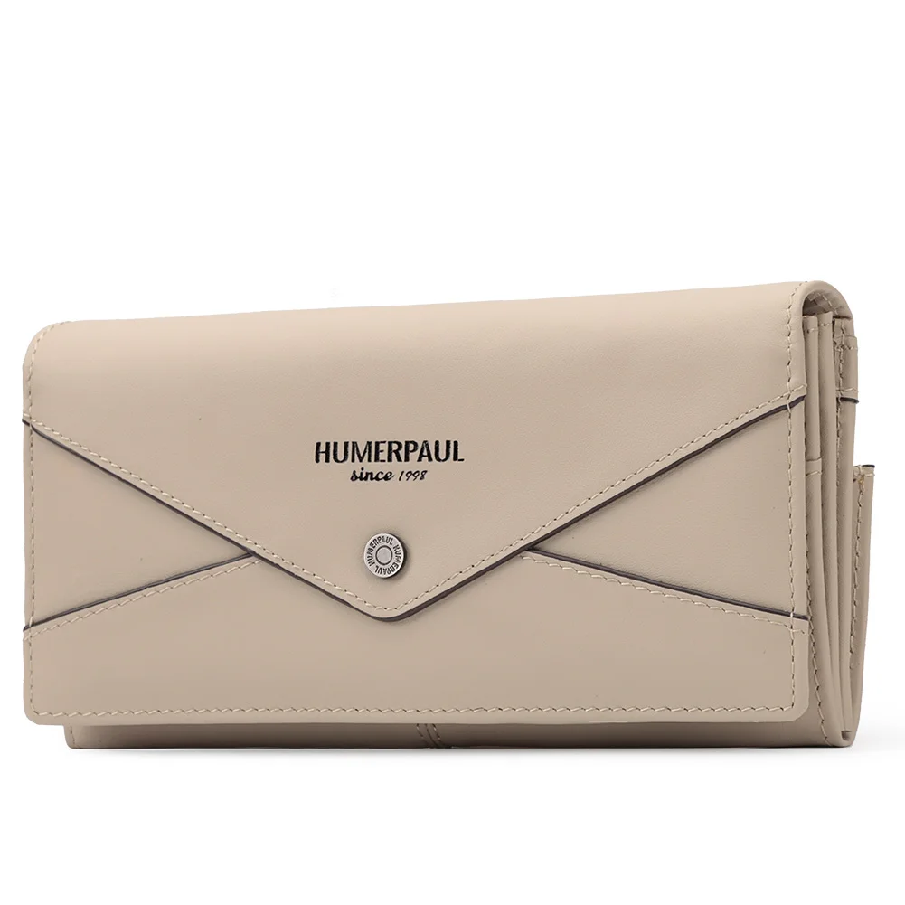 

Женский кошелек из натуральной кожи, роскошный клатч с RFID-слотами для нескольких карт и карманом для телефона, женская сумка для денег большой емкости