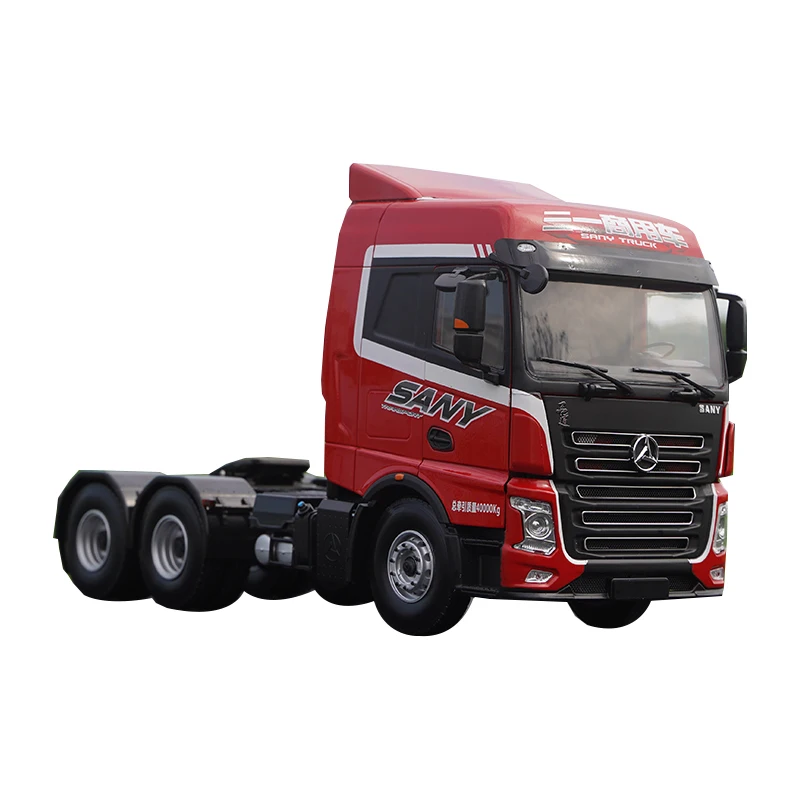 Tractor SANY Original 1:24, versión Yingjie, Tractor de aleación, camión pesado, vehículo de construcción, modelo, adorno de coche