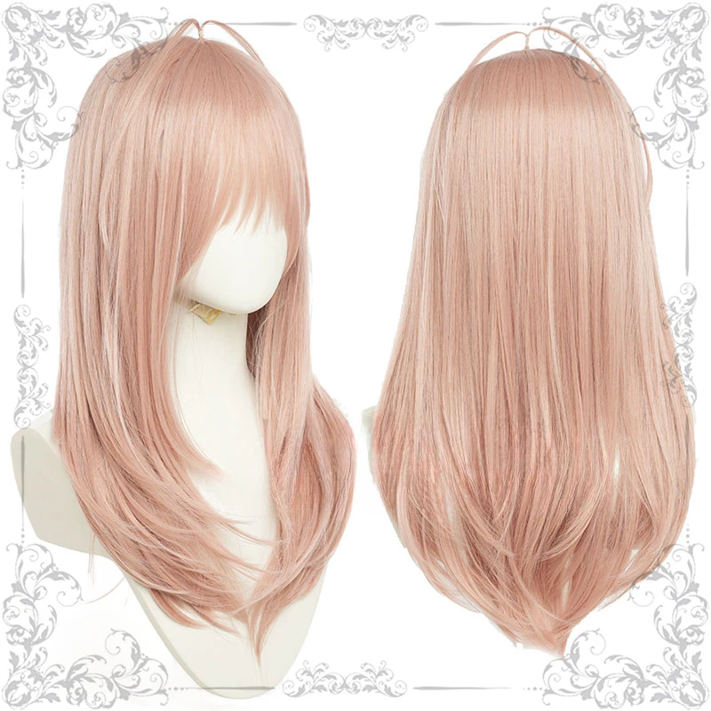 Game You and ME and Her: A Love Story Muko Aoi Cosplay Wig Adult Women Girls Long Straight Hair Halloween Costume Props