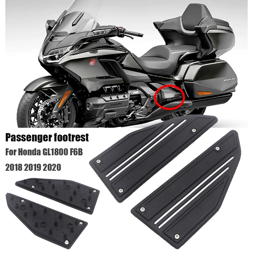 For Honda Goldwing GL1800 GL 1800 F6B 2018 2019 2020 Motorcycle Passenger Floor Twin Rail Inserts Floorboards