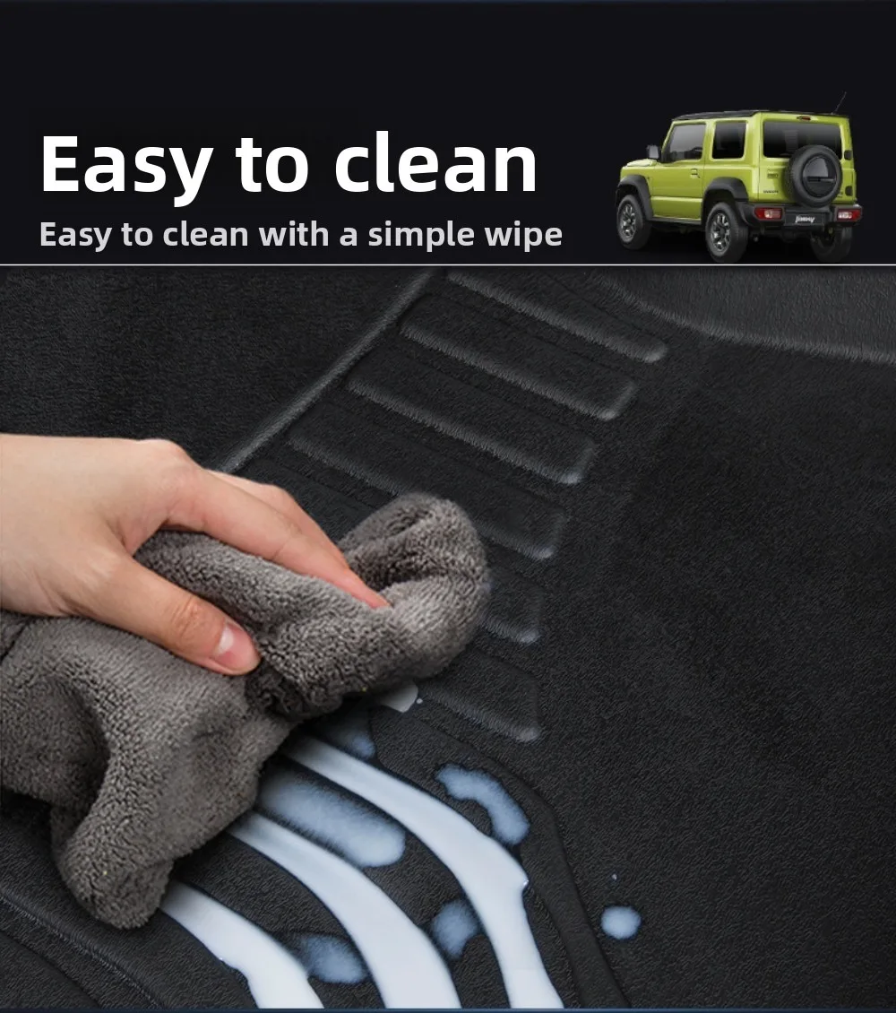 TPE Front All-Weather Non-Slip Floor Mats (2-Piece Set) for Suzuki Jimny JB64/JB74 (3-Door, 2019–2025, Manual Transmission） view 4