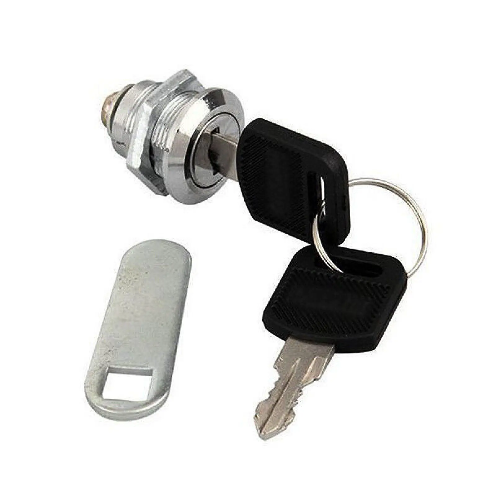 16mm Cam Lock with 2 Keys and Cam, Mailbox Lock Drawer Lock Cabinet Lock, Small Stainless Steel Lock for Cupboard Letter Box