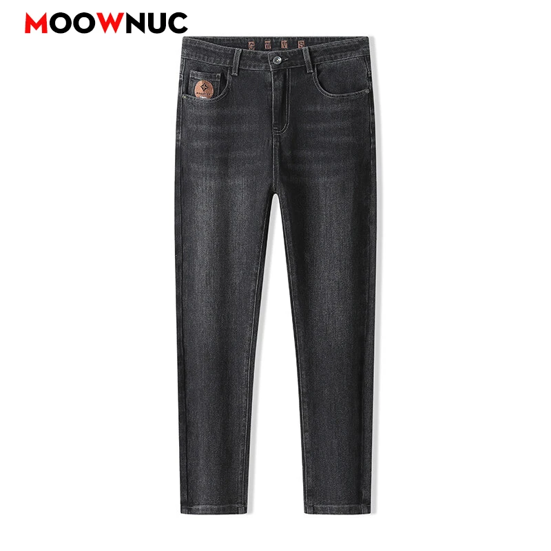 Men's Fashion Jeans Streetwear 2025 Slim Fit Stretch Comfort Spring Autumn Casual Denim Trousers Male Plus Size Washed Classic