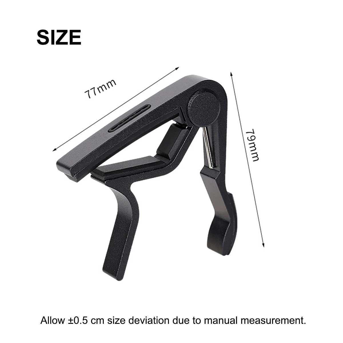 Miwayer Aluminum Guitar Capo – Pick Holder, 3 Colors (Black/Light Wood/Dark Wood), with 4 Random Picks, Silicone Pad, for Guitar