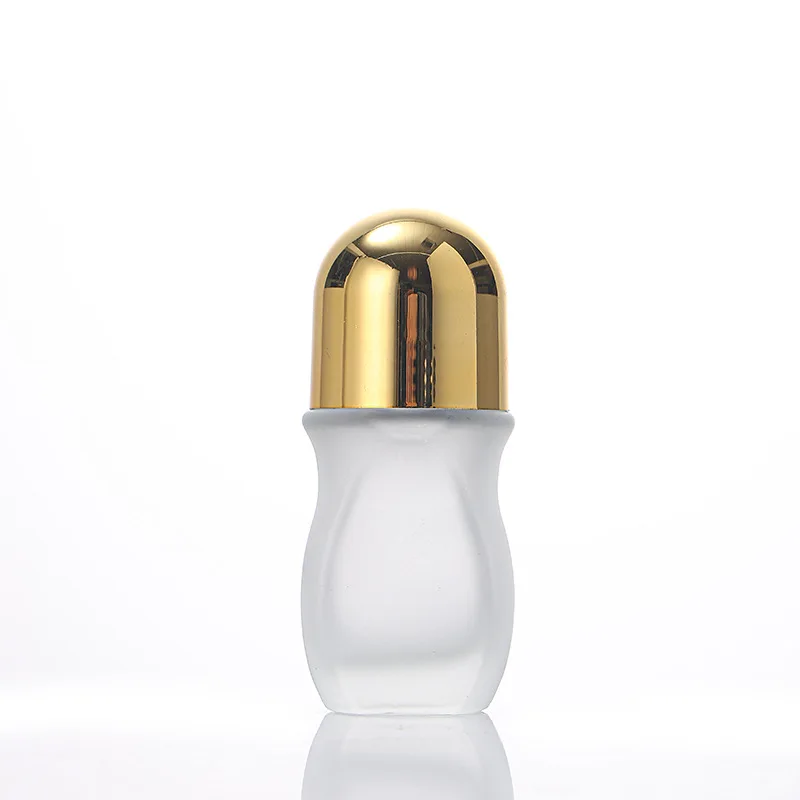 30ml grande garrafa de rolo vazio para óleos essenciais brilho labial e desodorante garrafa de vidro recarregável bolas de rolo para viagens mulheres