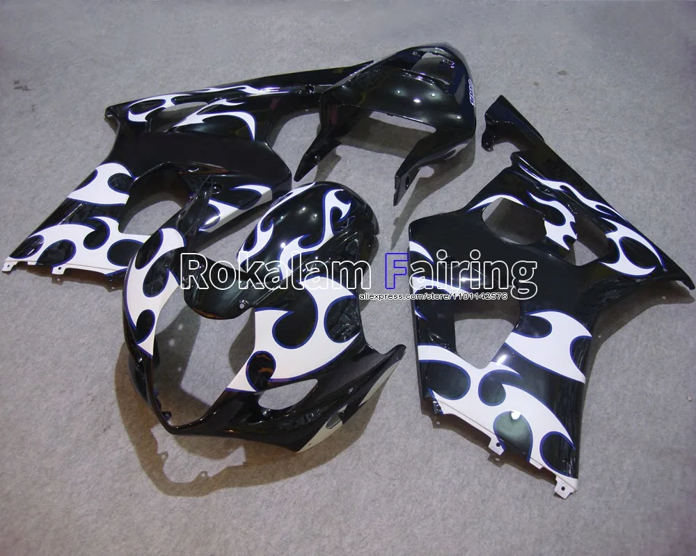 

Bodywork For Suzuki GSX-R1000 K3 2003 2004 GSXR 1000 03 04 GSXR1000 Black White Sportbike Fairing Kit (Injection molding)