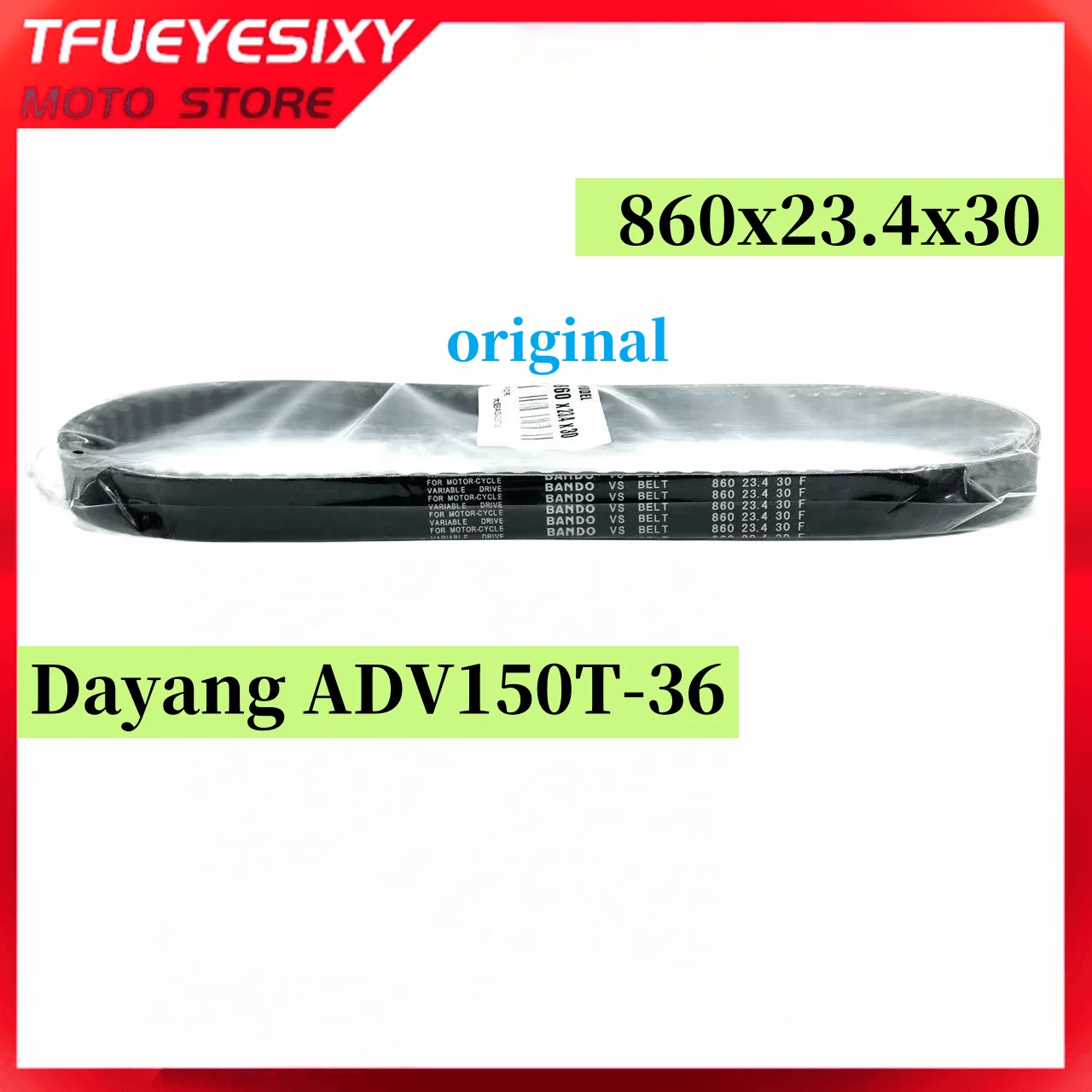 

Original Drive Belt 860x23.4x30 For Dayang ADV150T-36 Vorei ADV150 860 23.4 30F Motorcycle Drive Belt