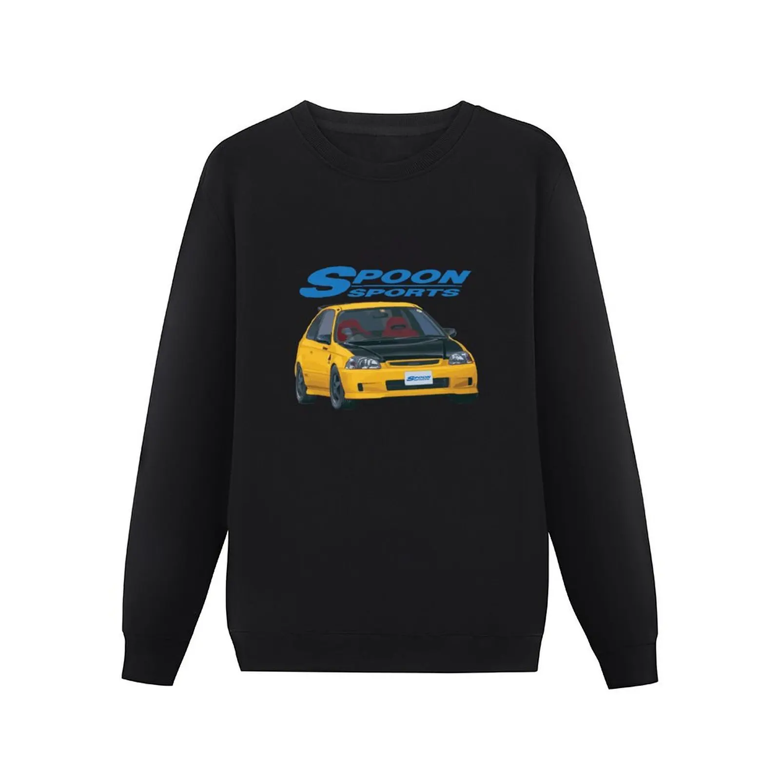 Classic JDM Spoon EK Hatch Pullover Hoodie male clothes graphic sweatshirts