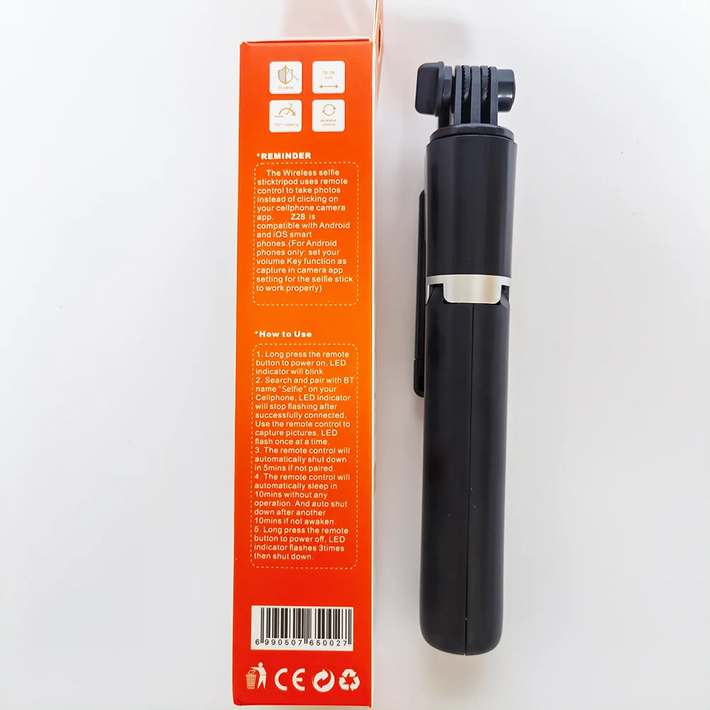 Z28 HD Shooting Mobile Phonehone Mobile Phone Live Streaming Bluetooth Remote Extendable Tripod For IPhone Mobile Phone