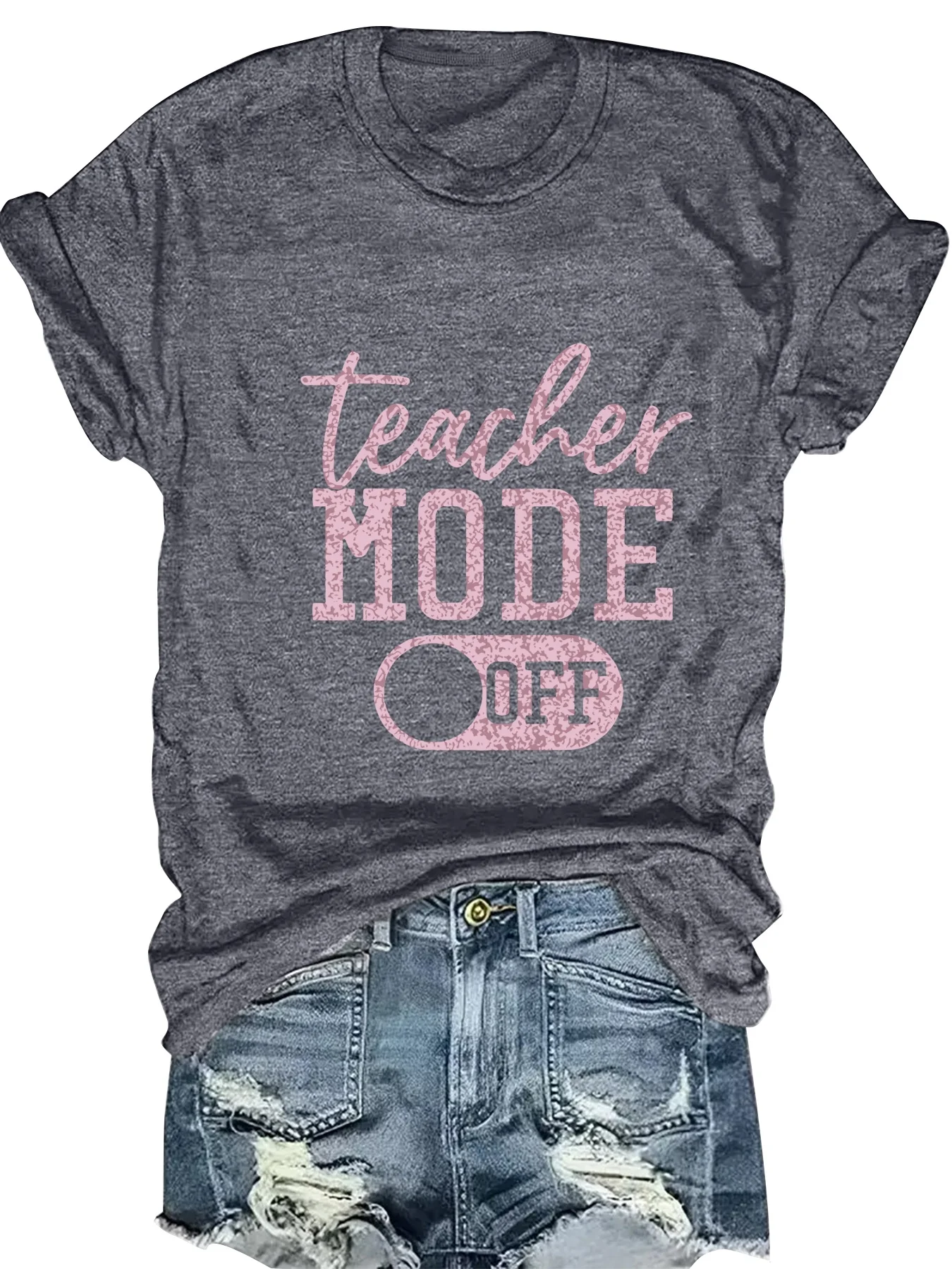 

Модная женская футболка с круглым вырезом и принтом в виде букв, стильная повседневная футболка с графическим рисунком