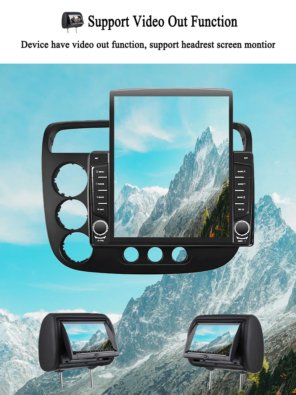 8Core Android 14 Car Radio Stereo DVD Cassette For Honda Civic 2000 - 2006 Auto GPS Navigation With 4G Lte WiFi Head Unit Tape view 5