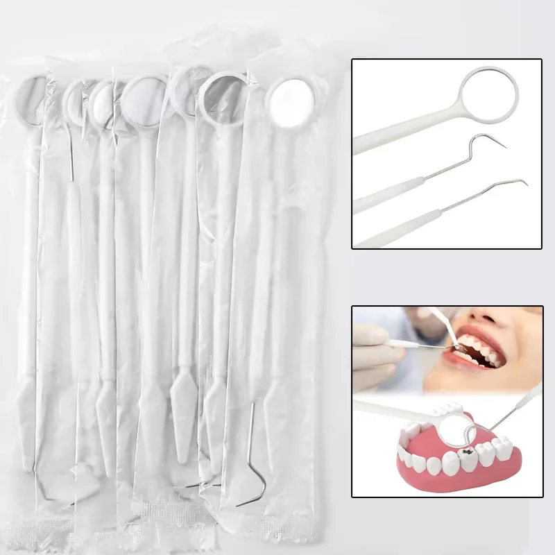 1 set Dental Tool Kit Oral Care Set - Dentista Mouth Mirror Probe Instrument Set for Professional And Home Use