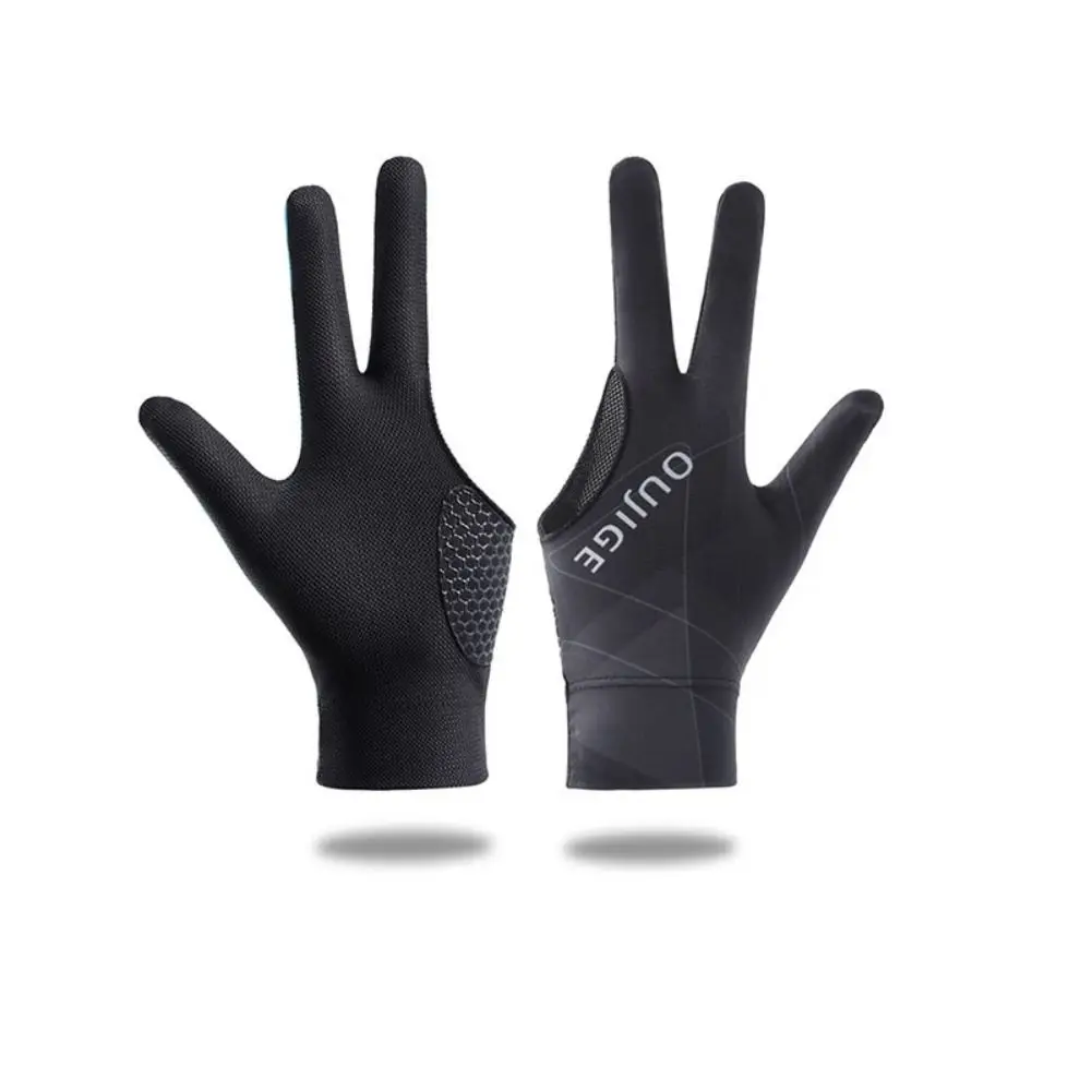 

Anti-sweat Billiards Gloves Elasticity Wear-resistant Three Finger Gloves Breathable Professional 3 Fingers Billiard Glove Woman