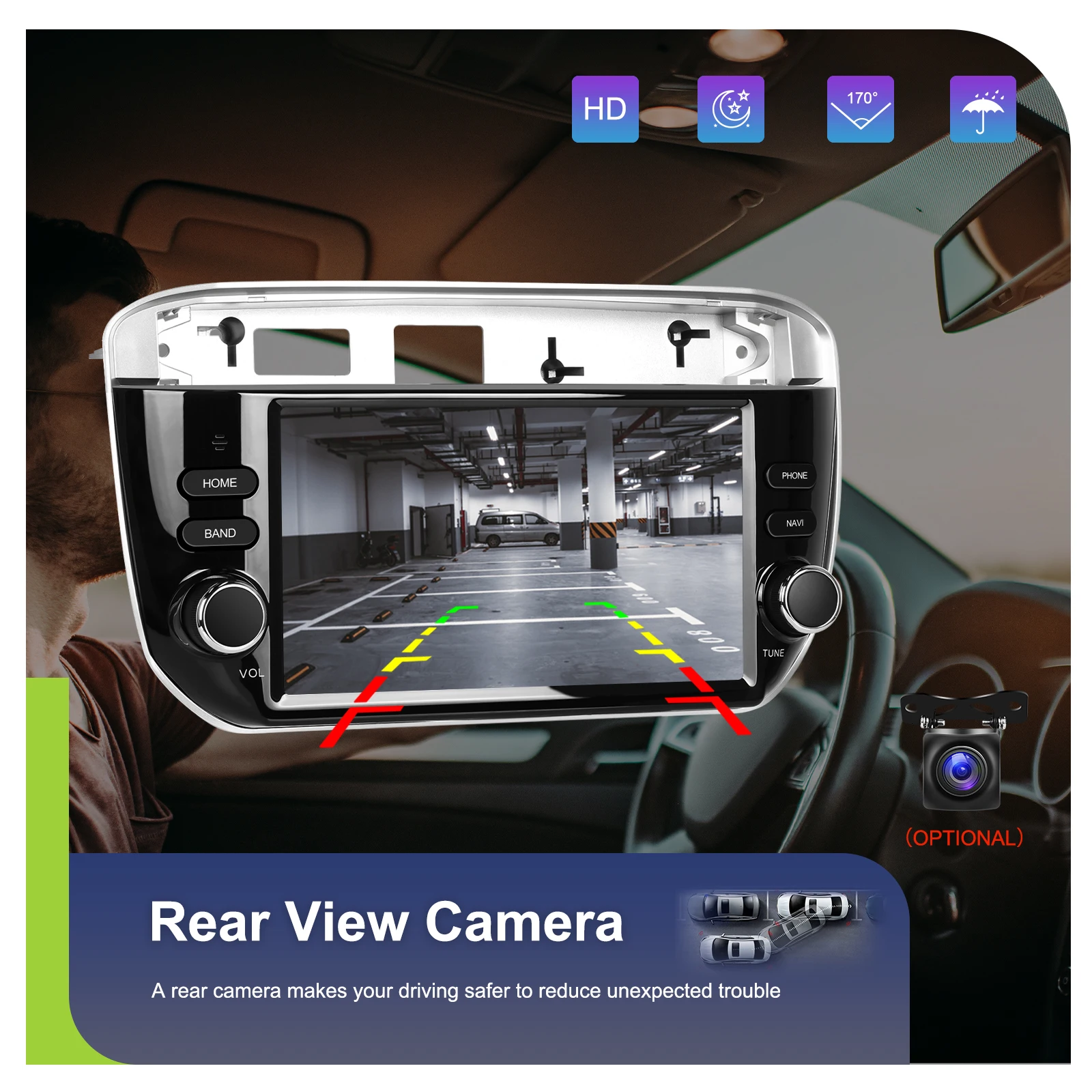 Podofo 2DIN 4+64G Android Autoradio für FIAT Punto 2012–2016 Auto-Multimedia-Player Carplay Android Auto GPS Mirror Link USB – Detail 11