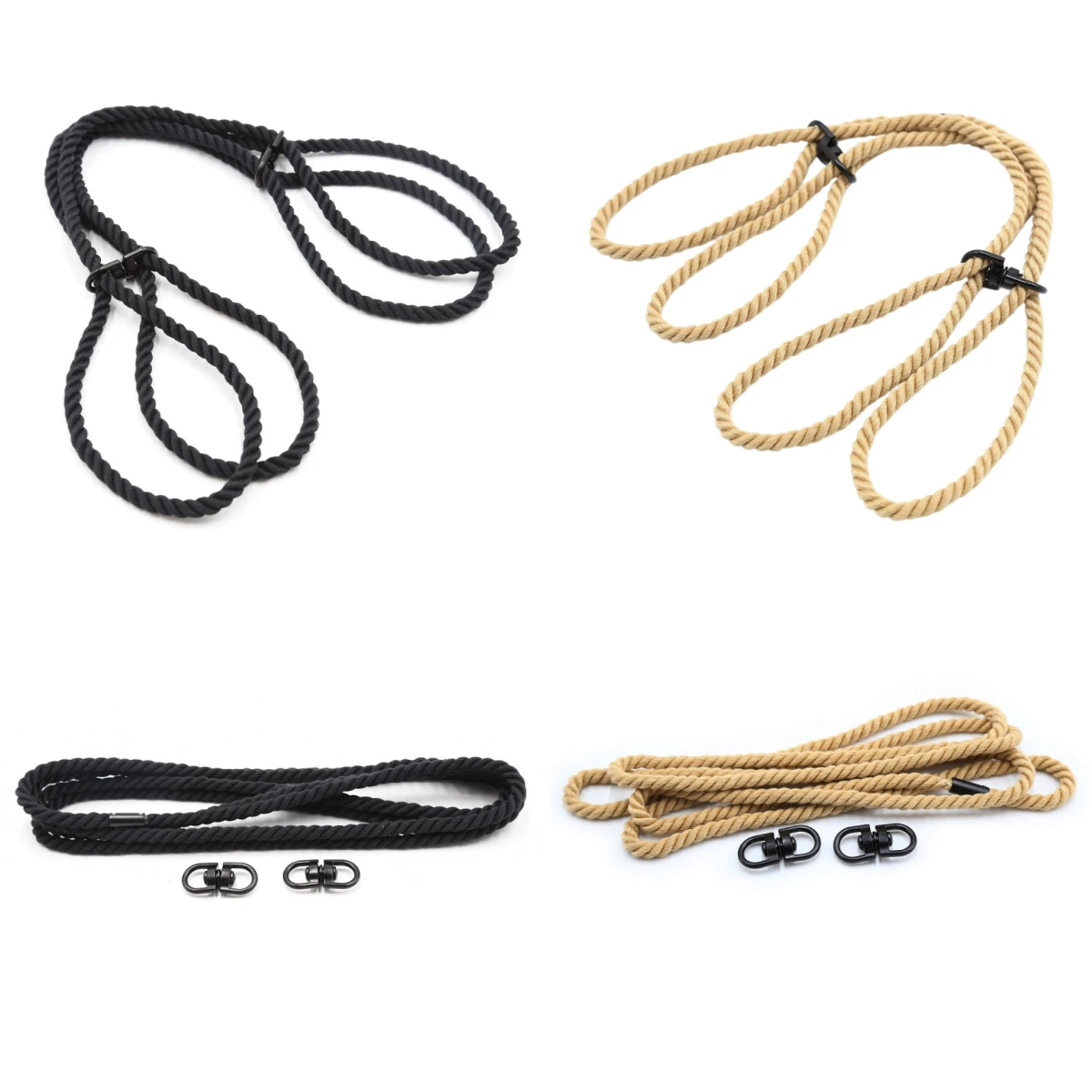    Algemas de Algodão para Mãos e Pernas, Várias Cores, para Jogos de Casal, Bondage, Cosplay e Adereços de Palco - Moda 2026