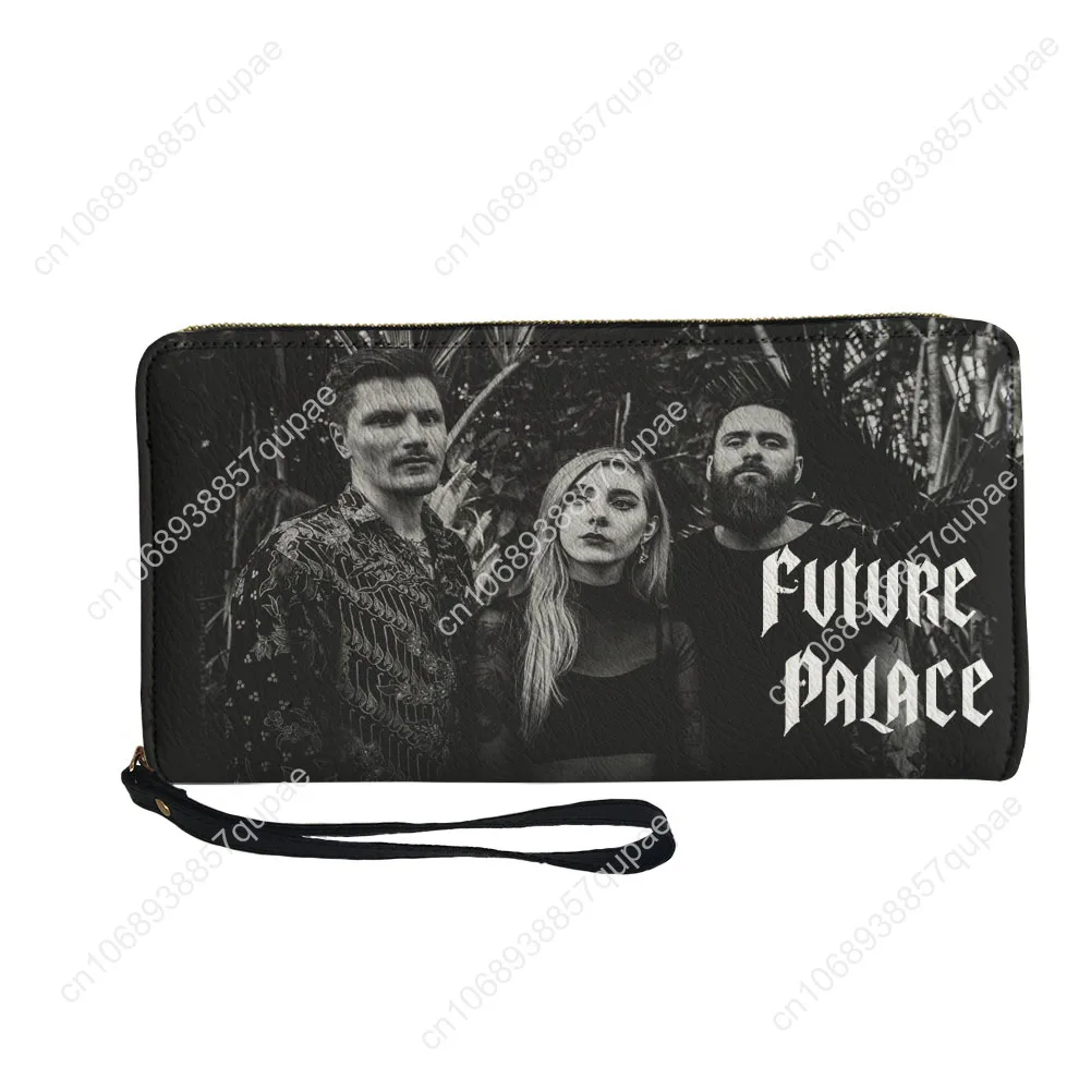 Future Palace Rock Band Custom Wallet Purse Mens Womens Teenagers Zipper Long Wallets Double Print  Portable Wallet Gift Bag