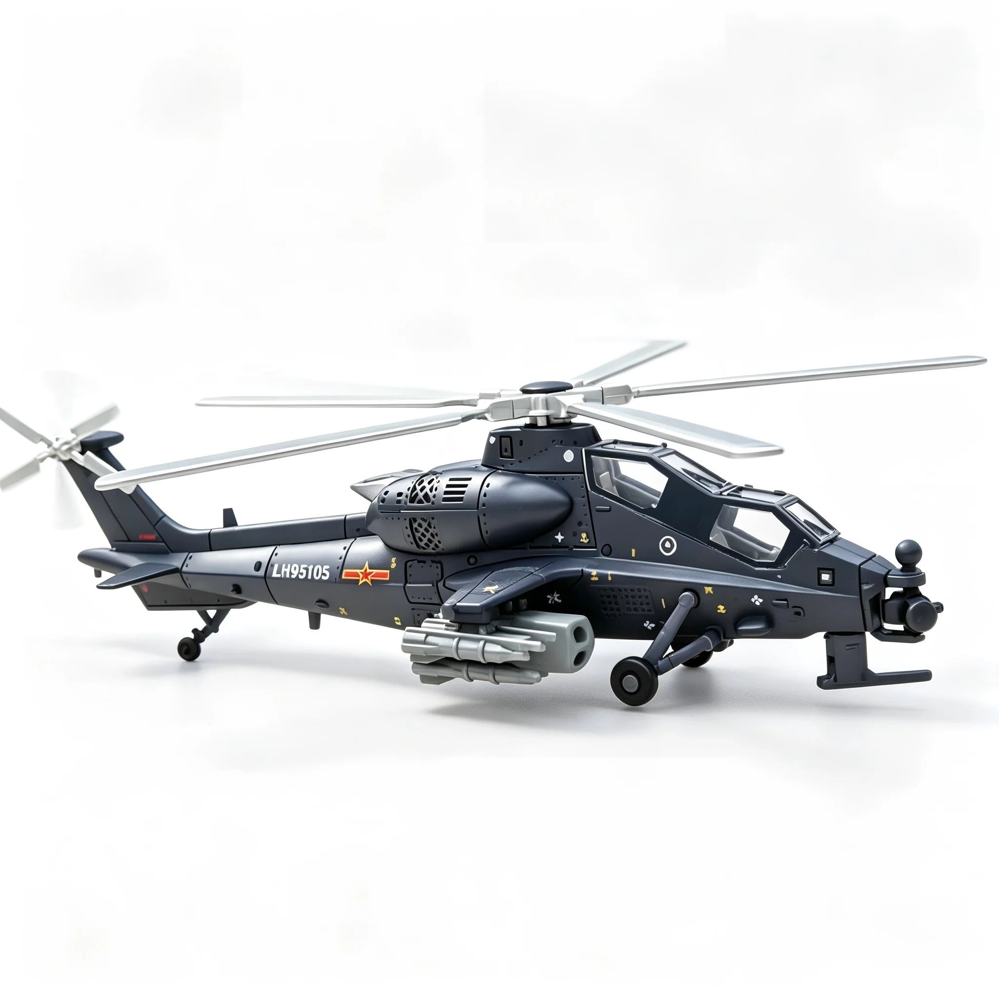 1:72 Z-10 Kampfhubschrauber, Kunststoff-Militärhubschraubermodell, Sammlerstück, Desktop-Ornament, Geschenk für Militärfans – Detail 4