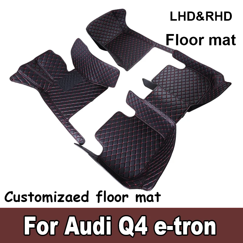 Custom 3D Full Coverage Car Floor Mats for Audi Q4 e-tron 2022 2023 Q5 e-tron Q5 Sportback Interior Accessories Carpet